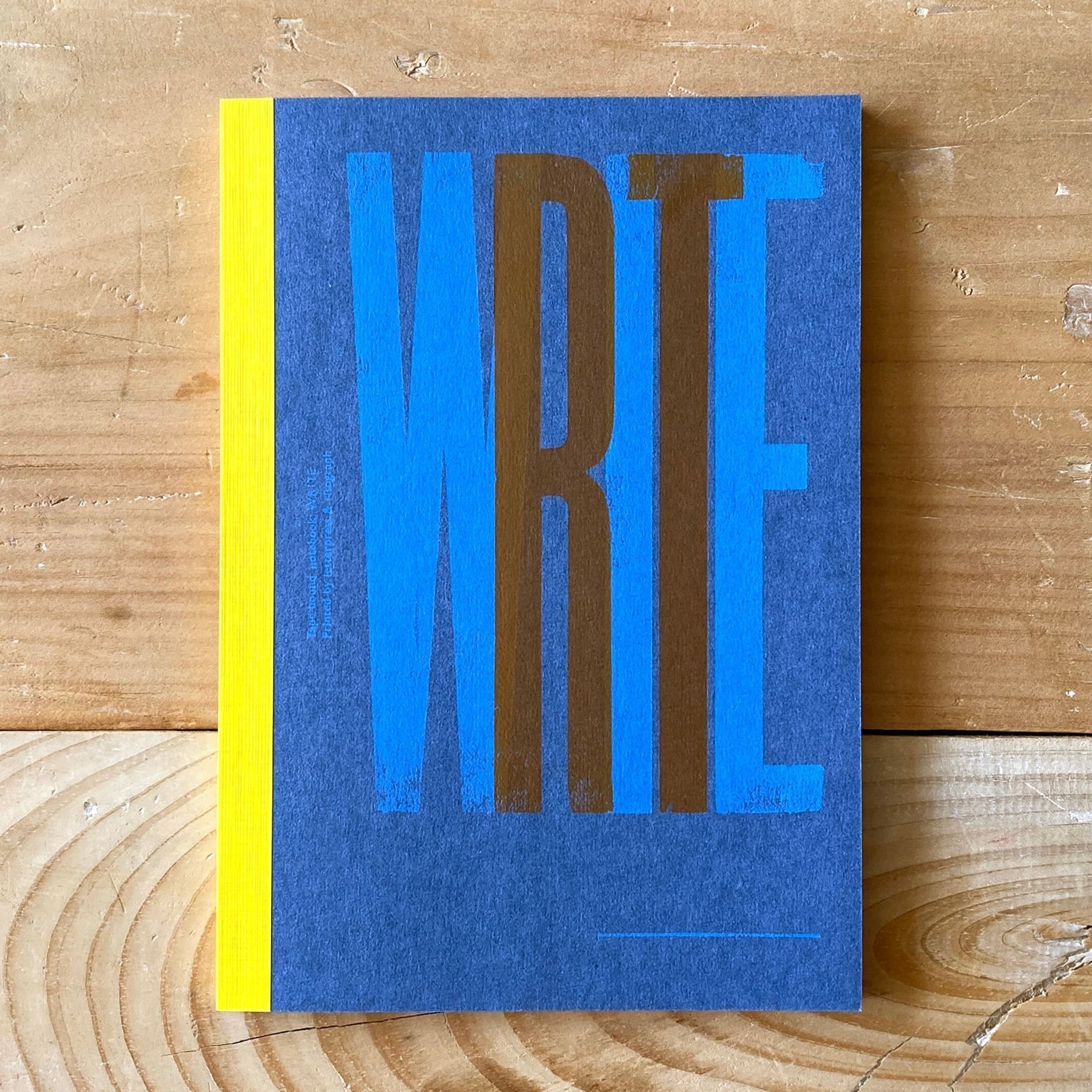 Spine-Wrapped Notebook A5 / Letterpress Letters