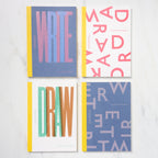 Spine-Wrapped Notebook A5 / Letterpress Letters