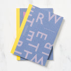 Spine-Wrapped Notebook A5 / Letterpress Letters