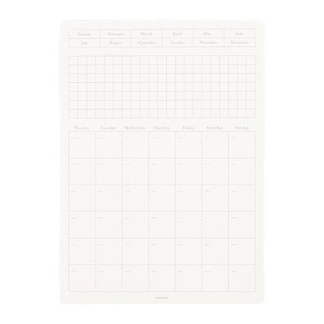 STALOGY Peel and Stick Monthly Calendar Sticker / Nitto