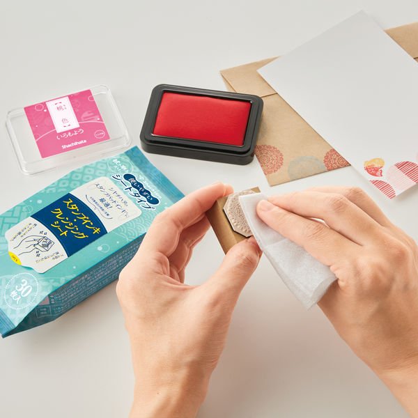 Stamp Ink Cleansing Sheets / Shachihata