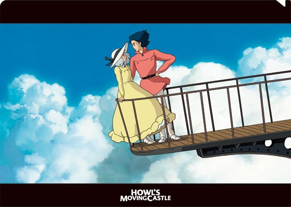 Studio Ghibli "Howl's Moving Castle" Scenes A4 Clear File Folder / Movic