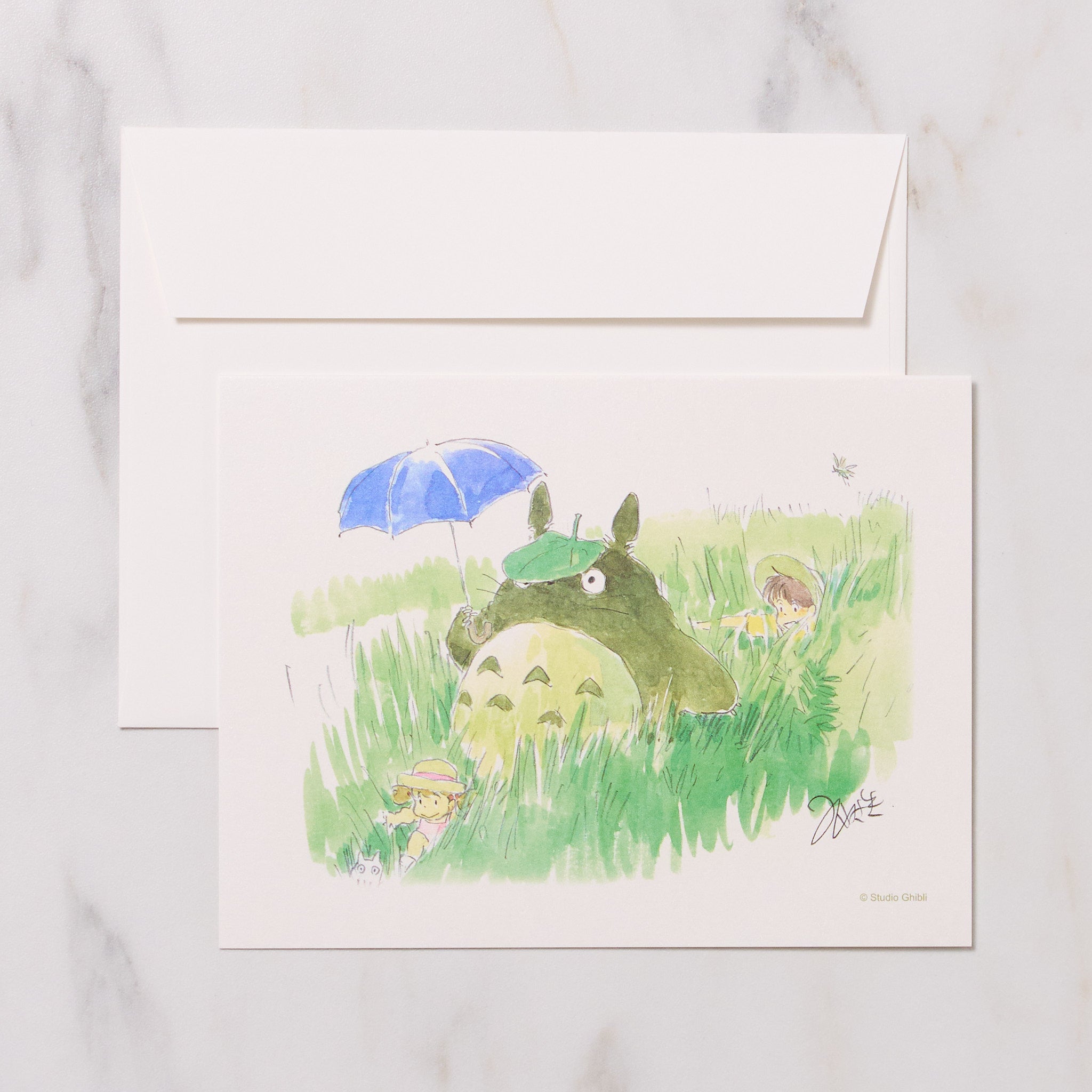 Studio Ghibli "My Neighbor Totoro" Watercolor Note Card / Movic