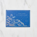 Studio Ghibli Night Sky Foil Stamp Note Card / Movic