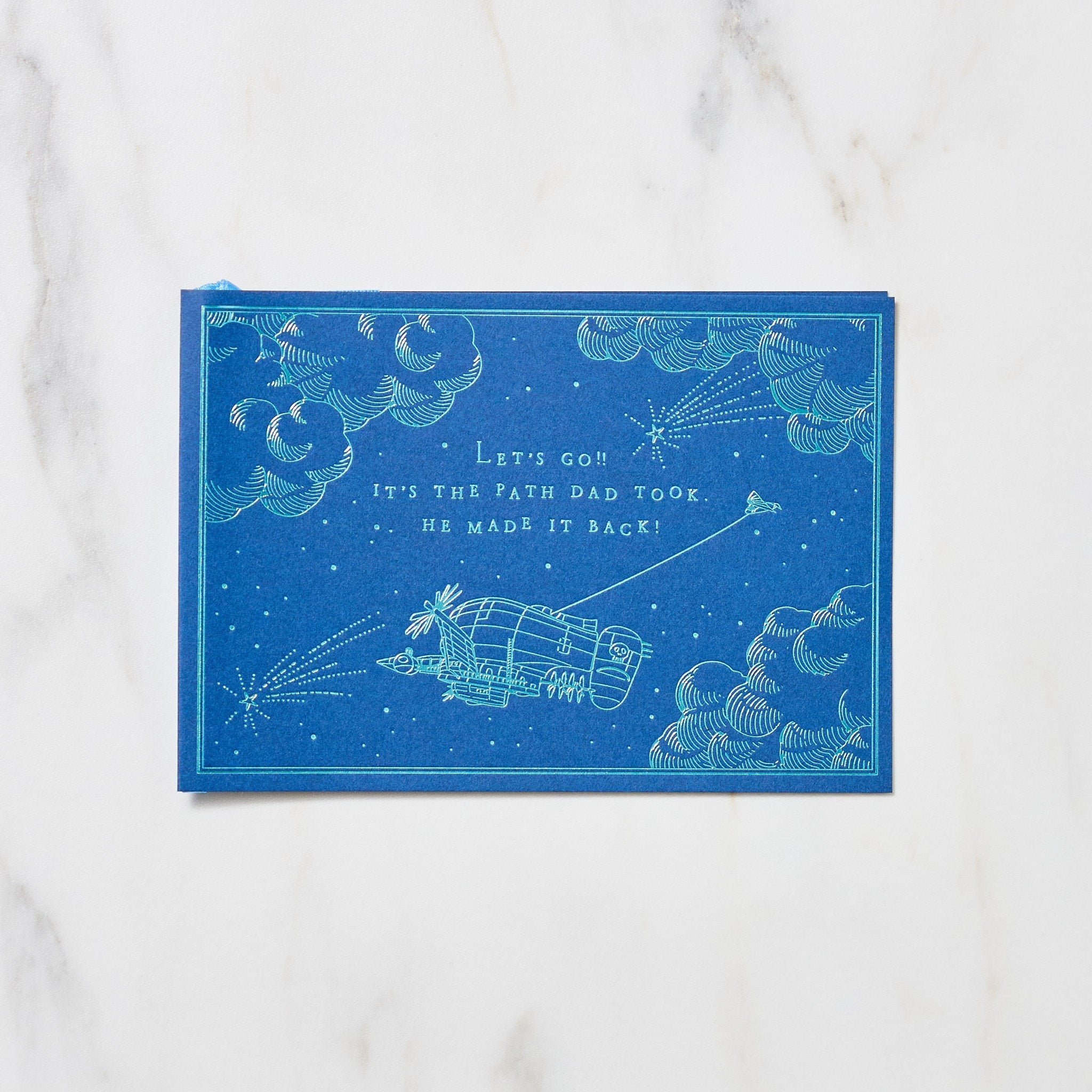Studio Ghibli Night Sky Foil Stamp Note Card / Movic