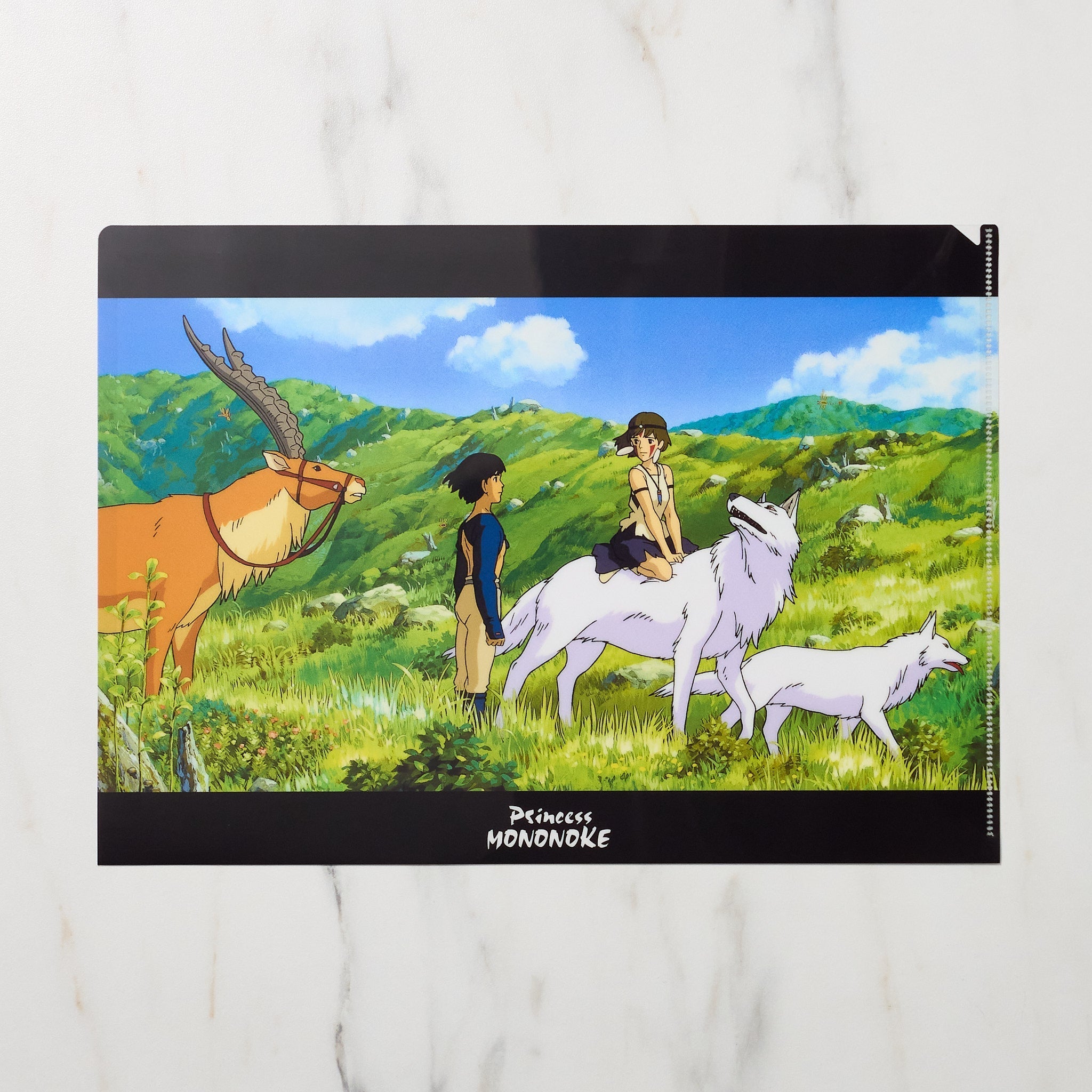 Studio Ghibli "Princess Mononoke" Scenes A4 Clear File Folder / Movic