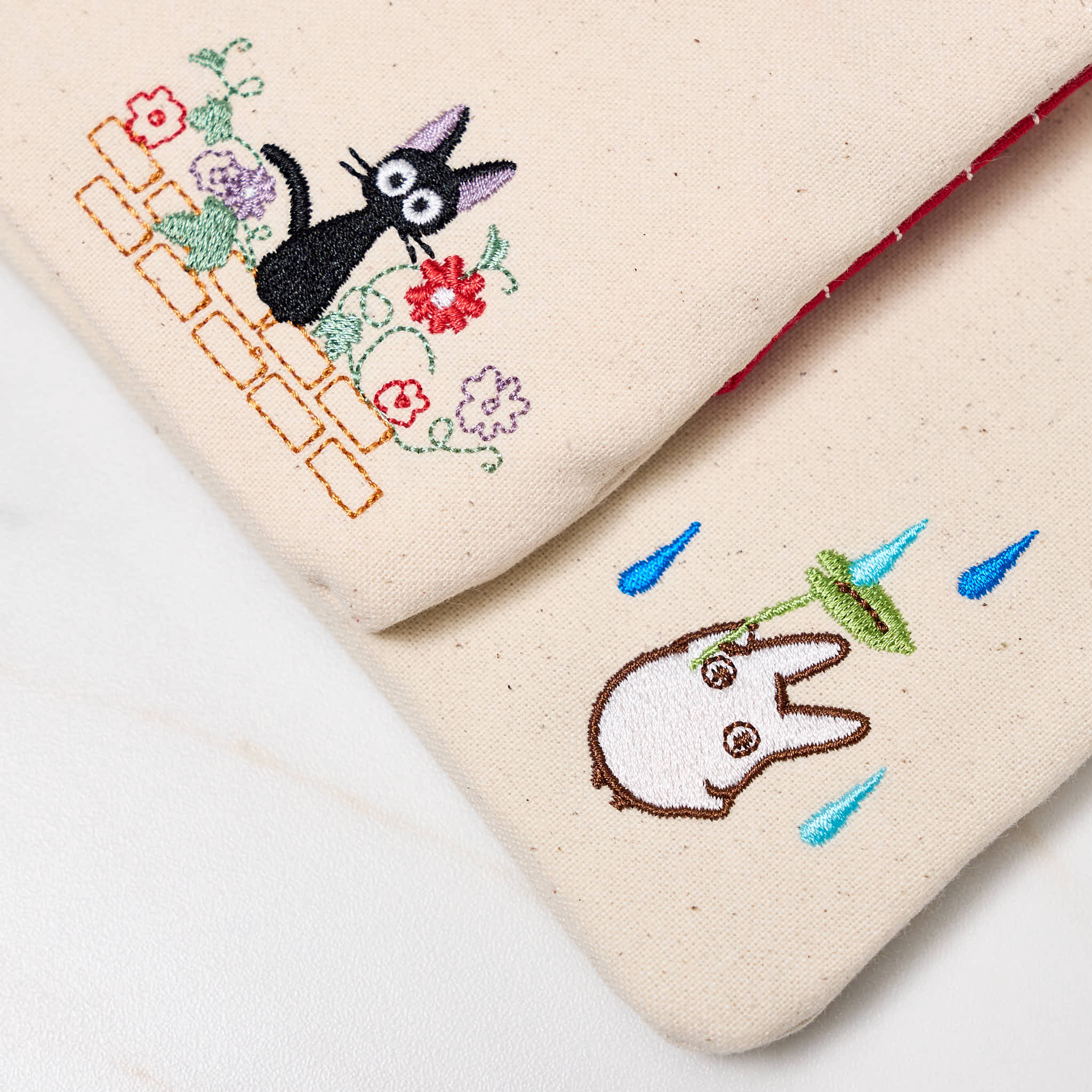 Studio Ghibli Totoro and Jiji Mini Tissue Case Pouch / Marushin