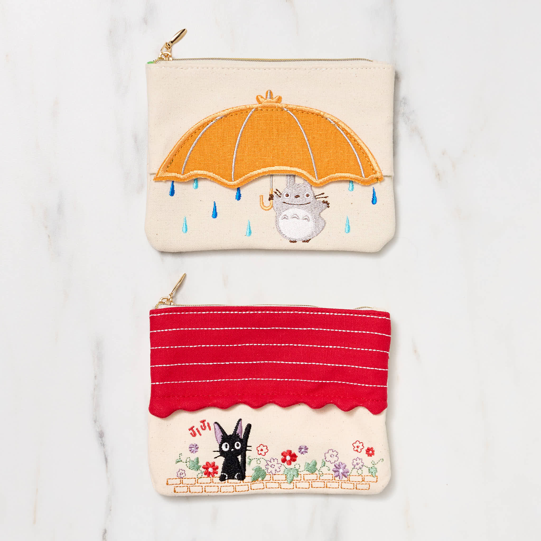 Studio Ghibli Totoro and Jiji Mini Tissue Case Pouch / Marushin