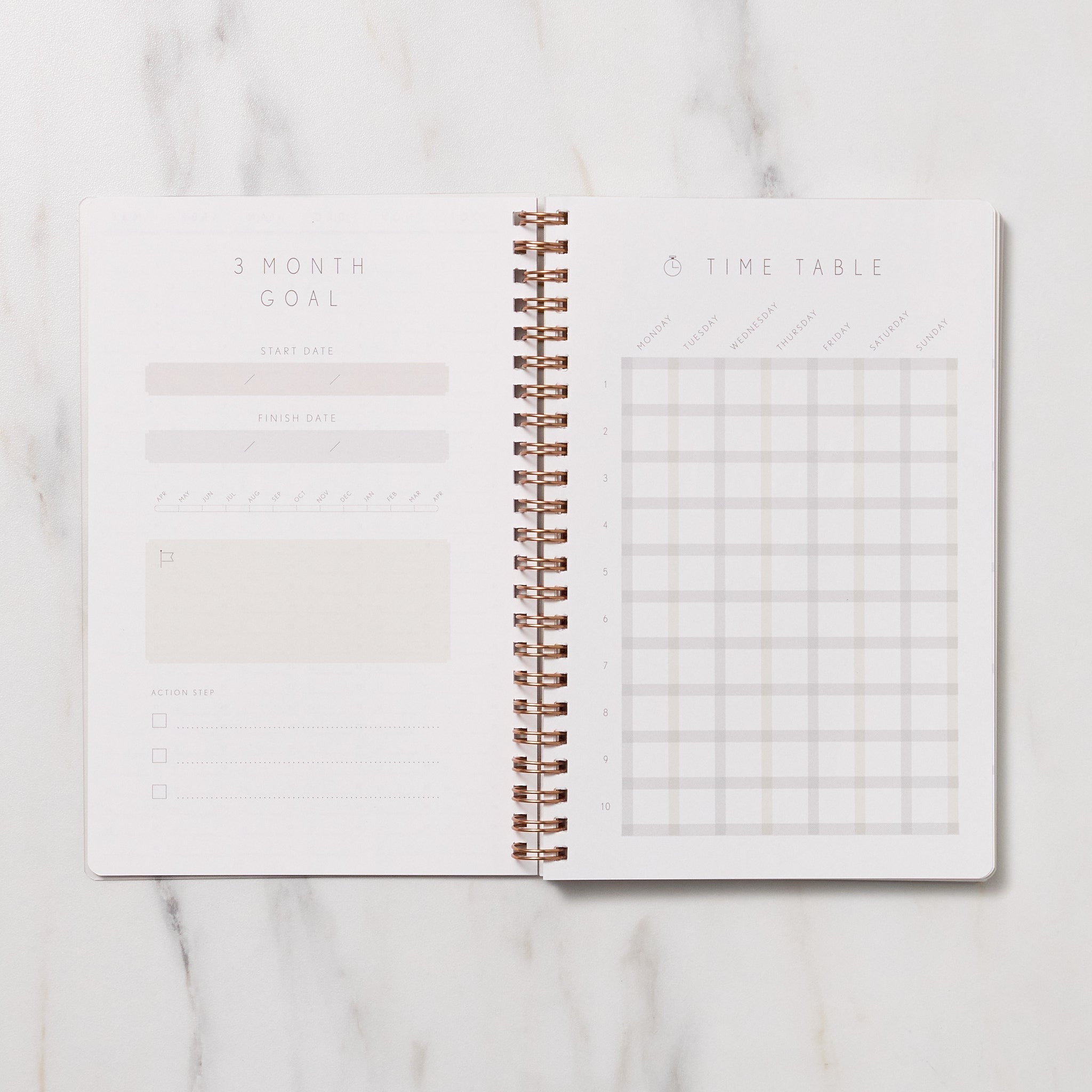 STUDY PLANNER DIARY A5 Ring Type Notebook / IROHA PUBLISHING