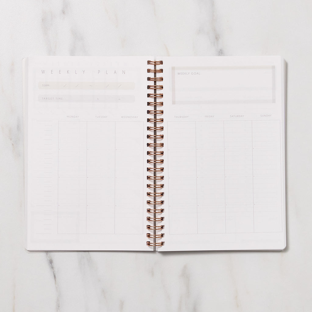 STUDY PLANNER DIARY A5 Ring Type Notebook / IROHA PUBLISHING