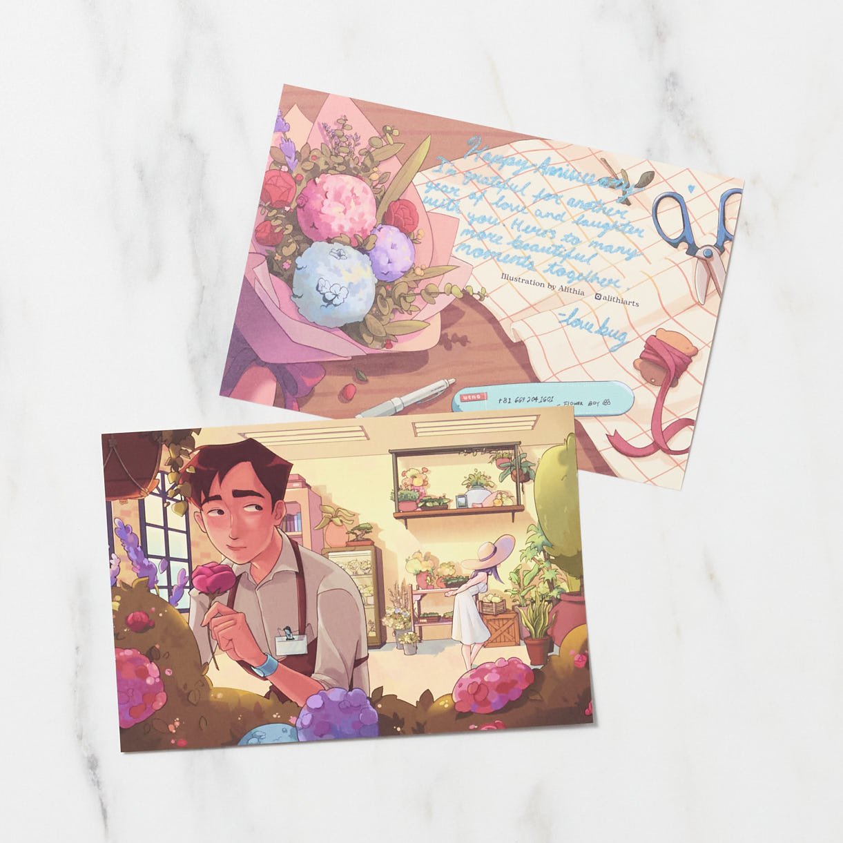 "Summer Love" Postcard by Alithia / Bungu