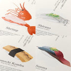 Sushi Echizen Washi Paper Calendar 2026 / MIDORI