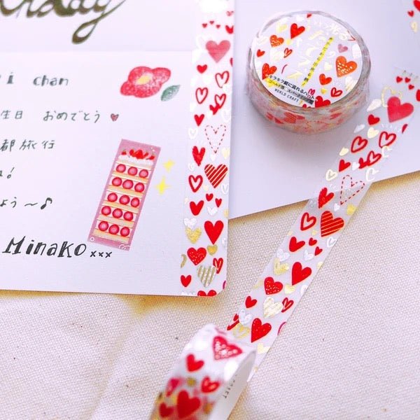 Sweet Love Series Vertical Foil Masking Tape / WORLD CRAFT