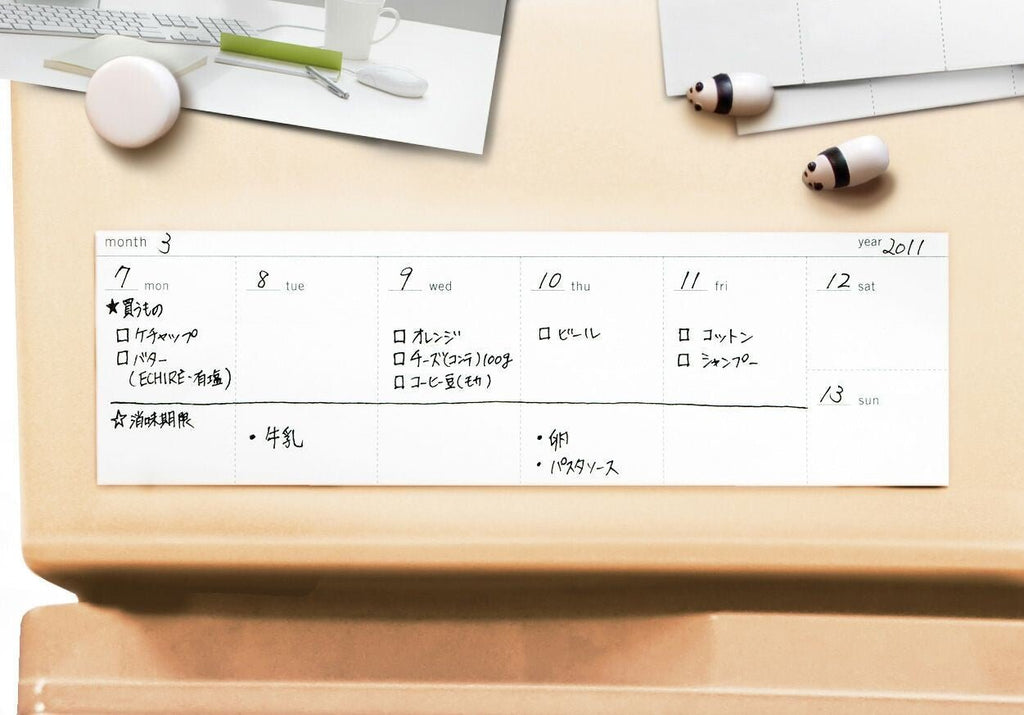 Tag Schedule KAWAII Project Weekly Sticky Note Planner / Replug