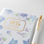 Takiko Kuroiwa Country Time Floral Print Pocket Diary 2026 / MIDORI