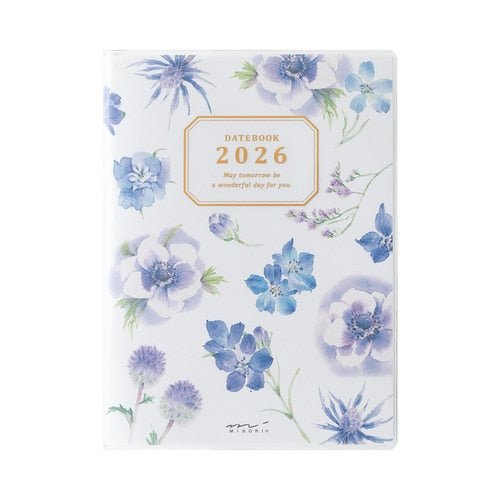 Takiko Kuroiwa Country Time Floral Print Pocket Diary 2026 / MIDORI