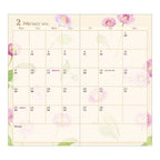 Takiko Kuroiwa Country Time Floral Print Pocket Diary 2026 / MIDORI