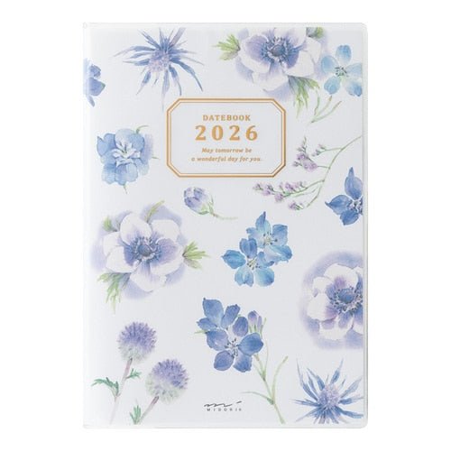 Takiko Kuroiwa Country Time Floral Print Pocket Diary 2026 / MIDORI