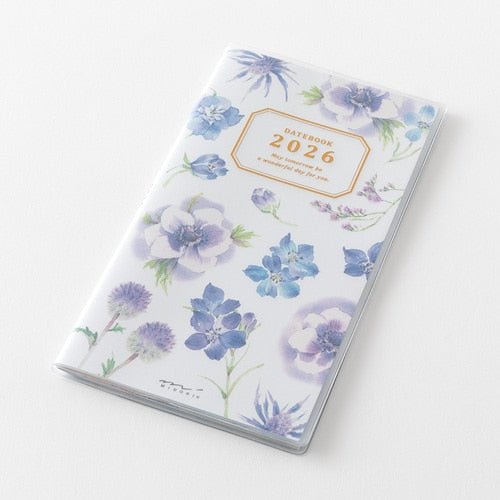 Takiko Kuroiwa Country Time Floral Print Pocket Diary 2026 / MIDORI
