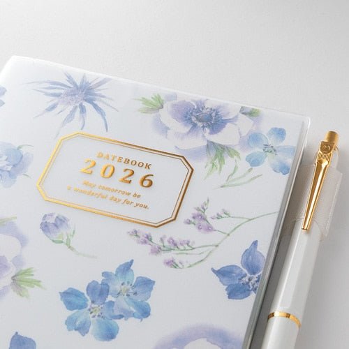 Takiko Kuroiwa Country Time Floral Print Pocket Diary 2026 / MIDORI