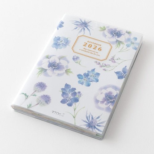Takiko Kuroiwa Country Time Floral Print Pocket Diary 2026 / MIDORI