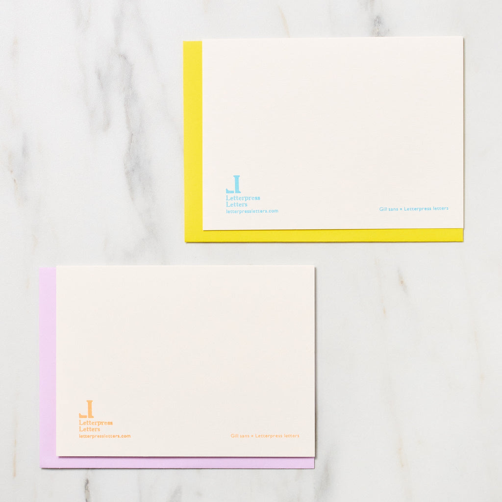"Thank You I Owe You One" Greeting Cards / Letterpress Letters