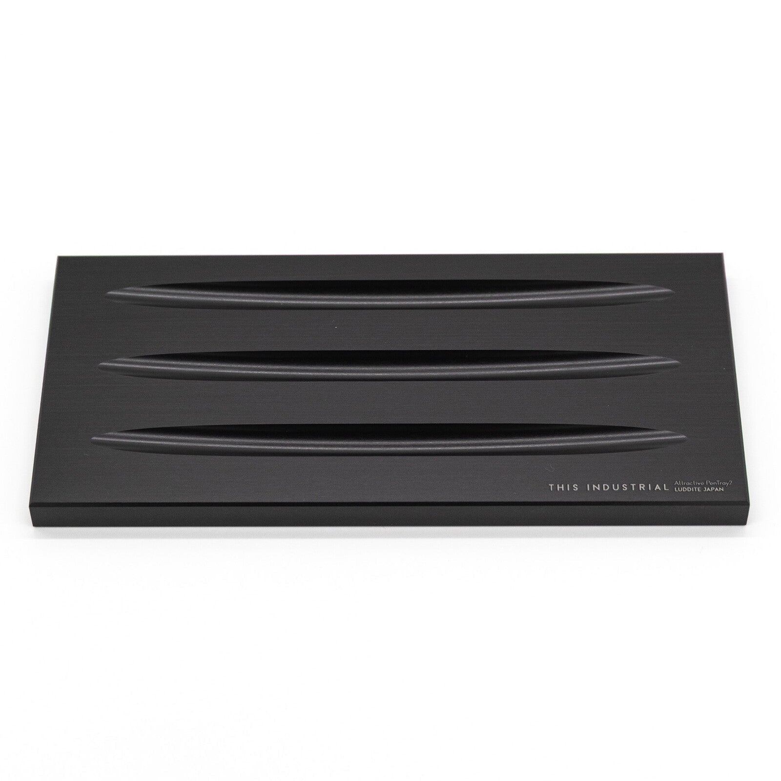 THIS INDUSTRIAL Attractive PenTray2 3-Slot Aluminum Pen Tray / Luddite