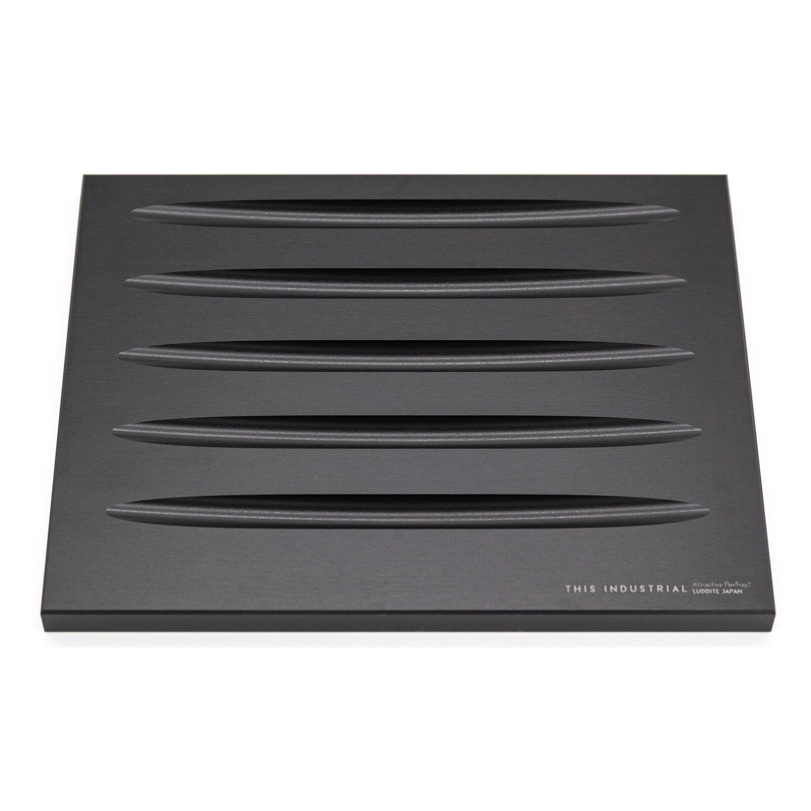 THIS INDUSTRIAL Attractive PenTray2 5-Slot Aluminum Pen Tray / Luddite