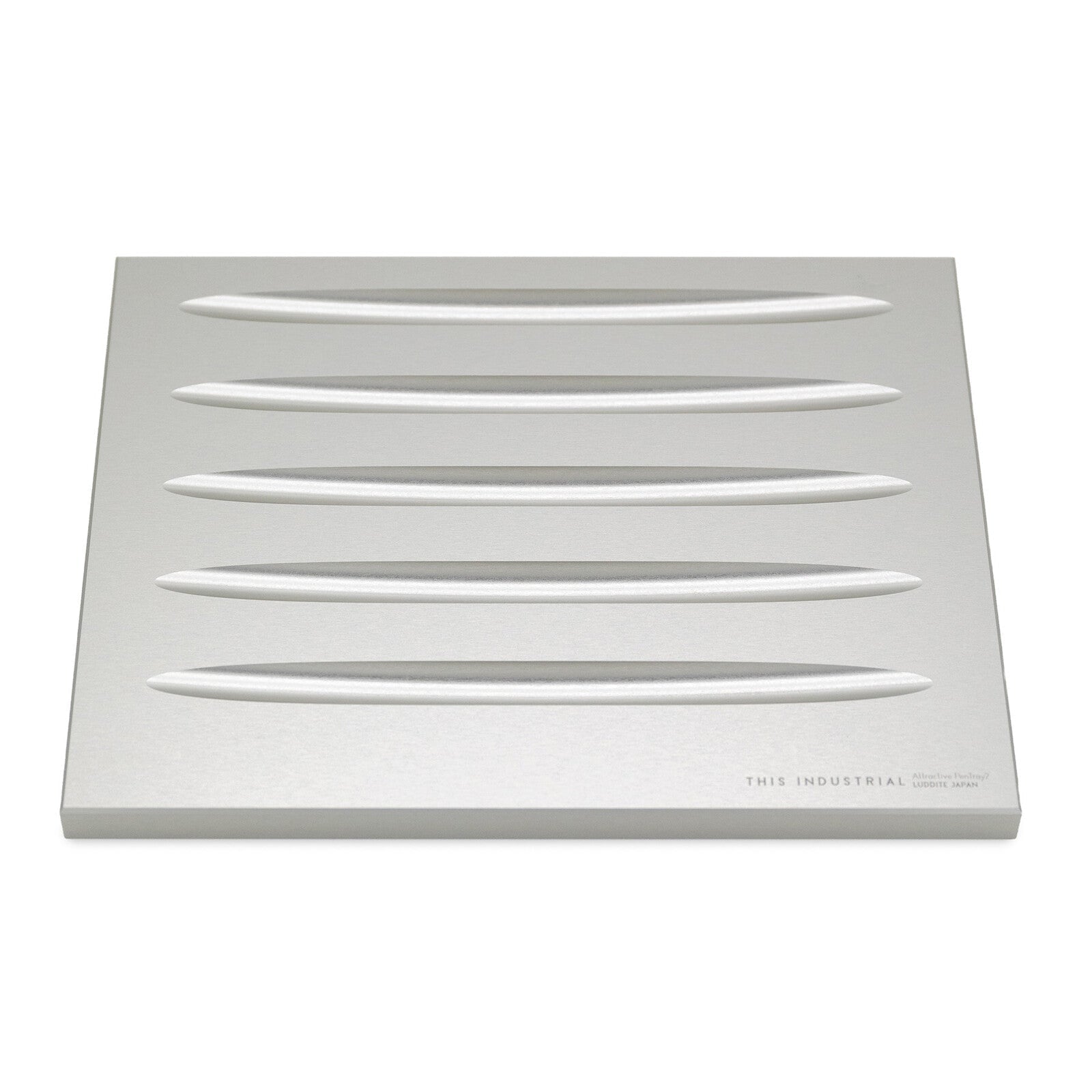THIS INDUSTRIAL Attractive PenTray2 5-Slot Aluminum Pen Tray / Luddite