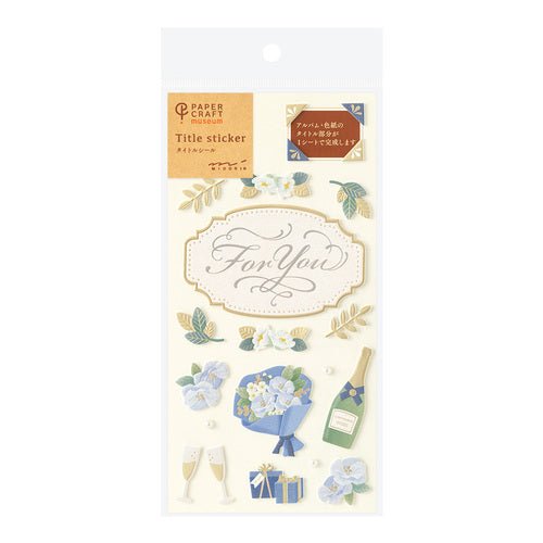 Title Greeting Stickers / MIDORI