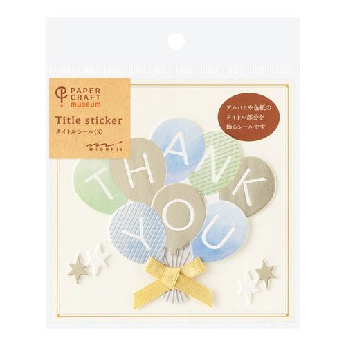Title Greeting Stickers Small / MIDORI