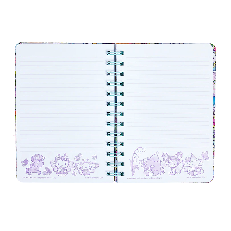 tokidoki x Hello Kitty and Friends Butterfly Garden Spiral Notebook