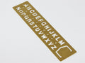 Traveler’s Company Brass Template Bookmark Alphabet
