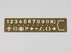 Traveler’s Company Brass Template Bookmark Numbers