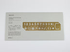Traveler’s Company Brass Template Bookmark Numbers