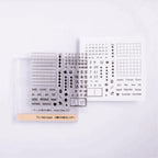 TO-MEI HAN Customizable Calendar Clear Stamp / tri-gram