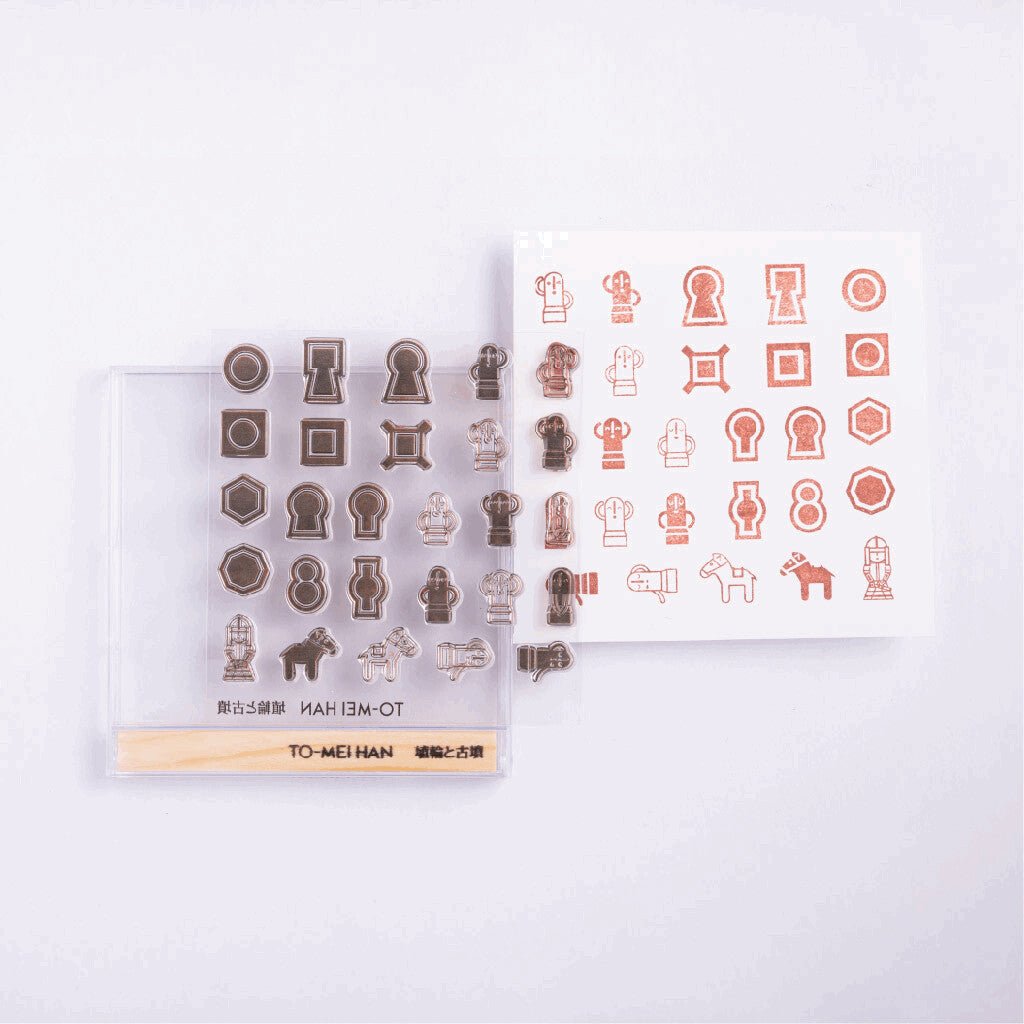 TO-MEI HAN Haniwa and Kofun Clear Stamp / tri-gram