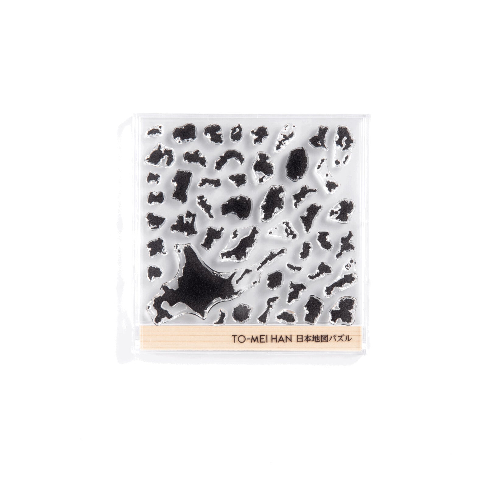 TO-MEI HAN Japan Map Puzzle Clear Stamp / tri-gram