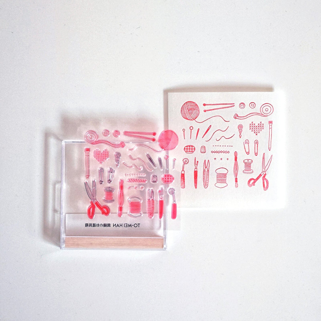 TO-MEI HAN Sewing Tool Box Clear Stamp / tri-gram