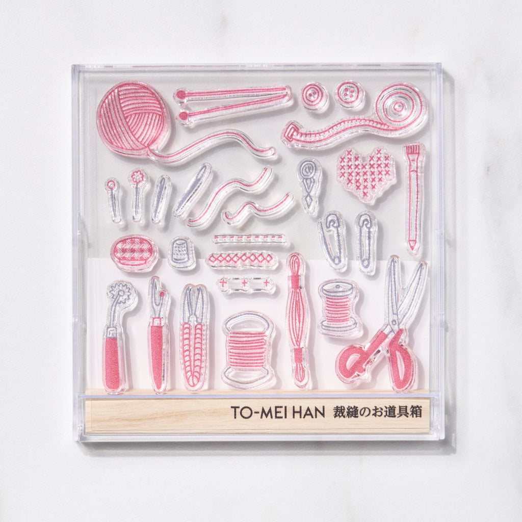 TO-MEI HAN Sewing Tool Box Clear Stamp / tri-gram