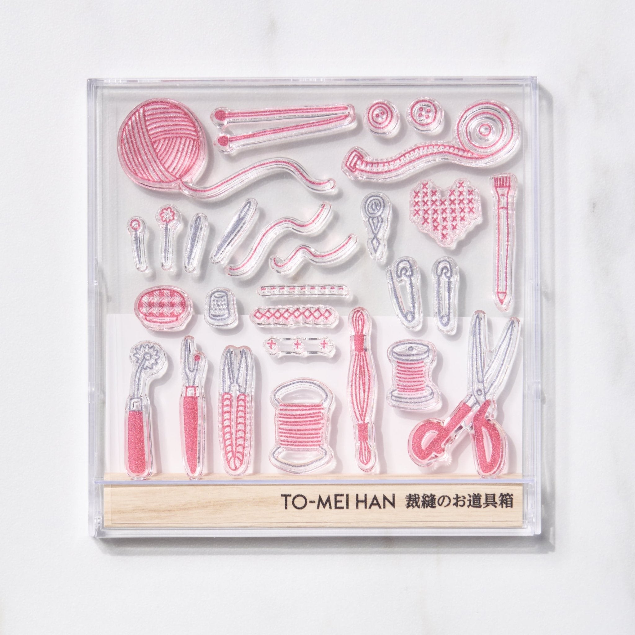 TO-MEI HAN Sewing Tool Box Clear Stamp / tri-gram