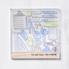 TO-MEI HAN Stationery Tool Box Clear Stamp / tri-gram