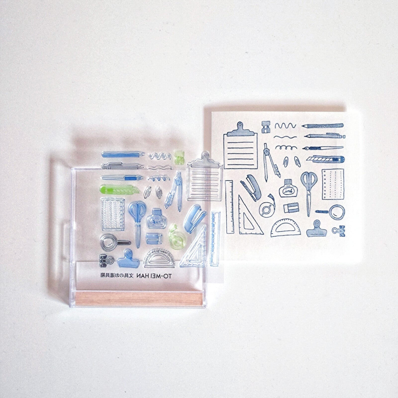 TO-MEI HAN Stationery Tool Box Clear Stamp / tri-gram
