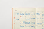 TODAY Monthly Free Diary B6 / TOUCH & FLOW