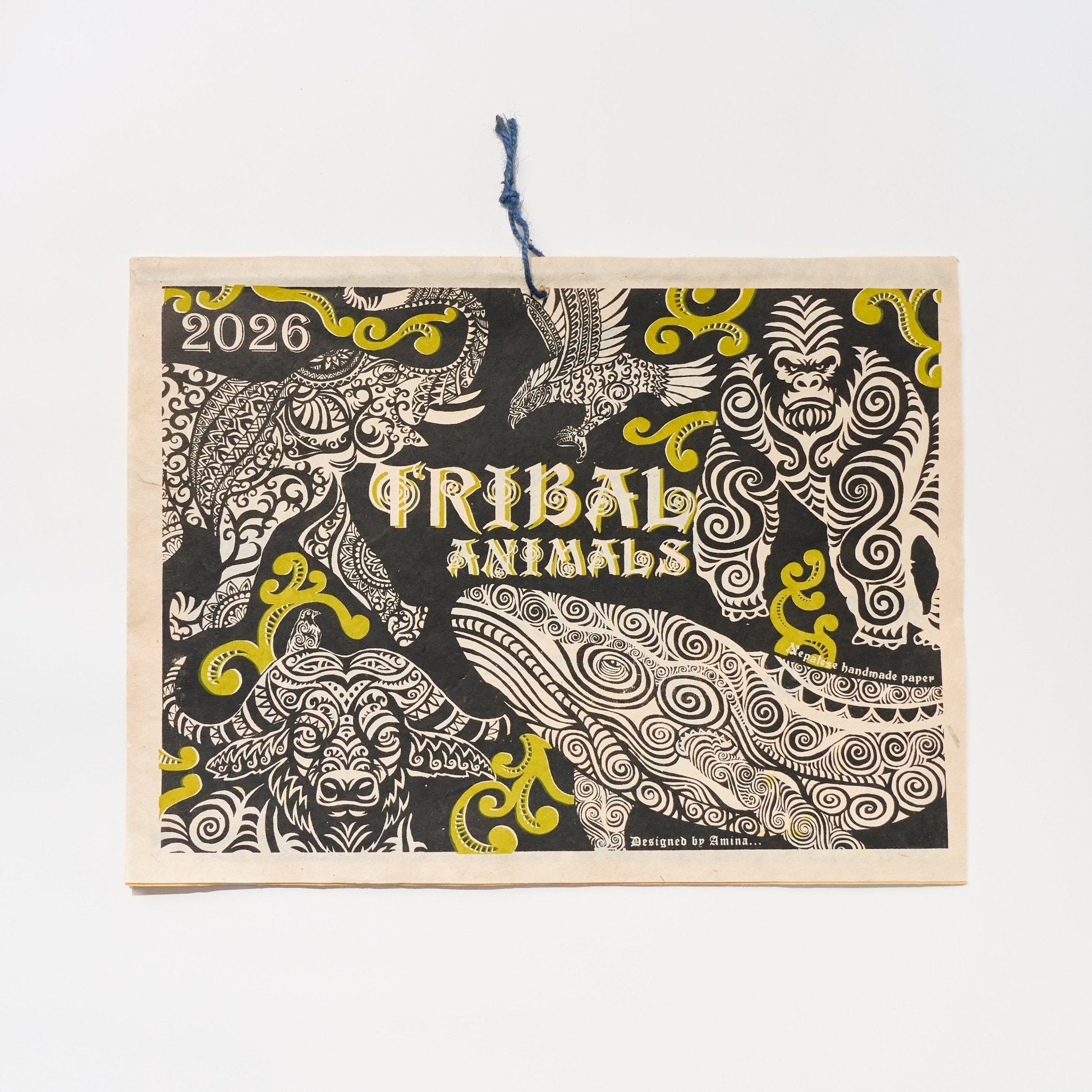 Tribal Animals Calendar 2026 Designed by Amina / Amina Collection Co., Ltd.