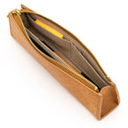 MAYA Leather Trilateral Pen Case Medium / Luddite