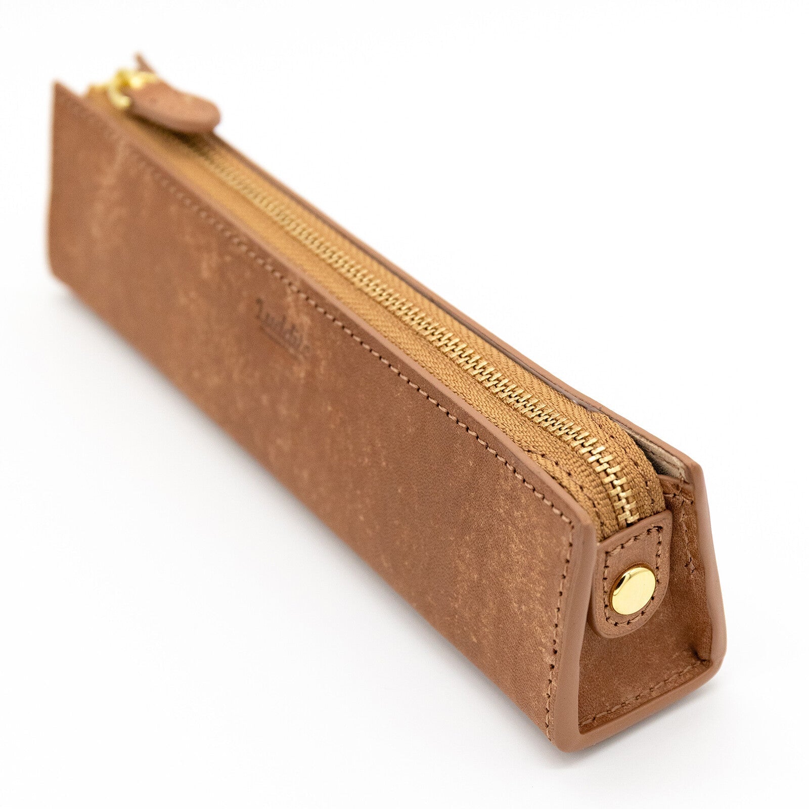 MAYA Leather Trilateral Pen Case Medium / Luddite