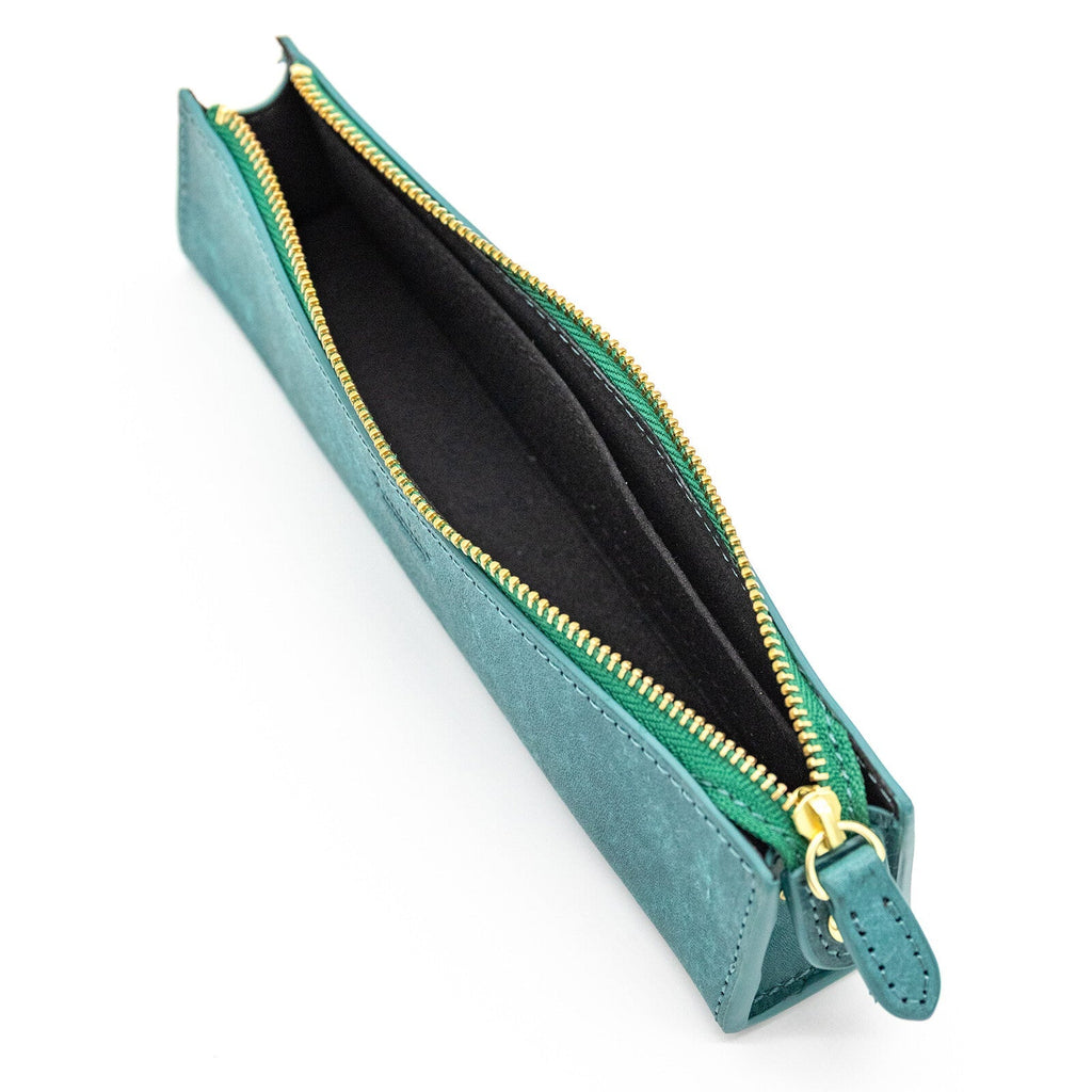 MAYA Leather Trilateral Pen Case Medium / Luddite