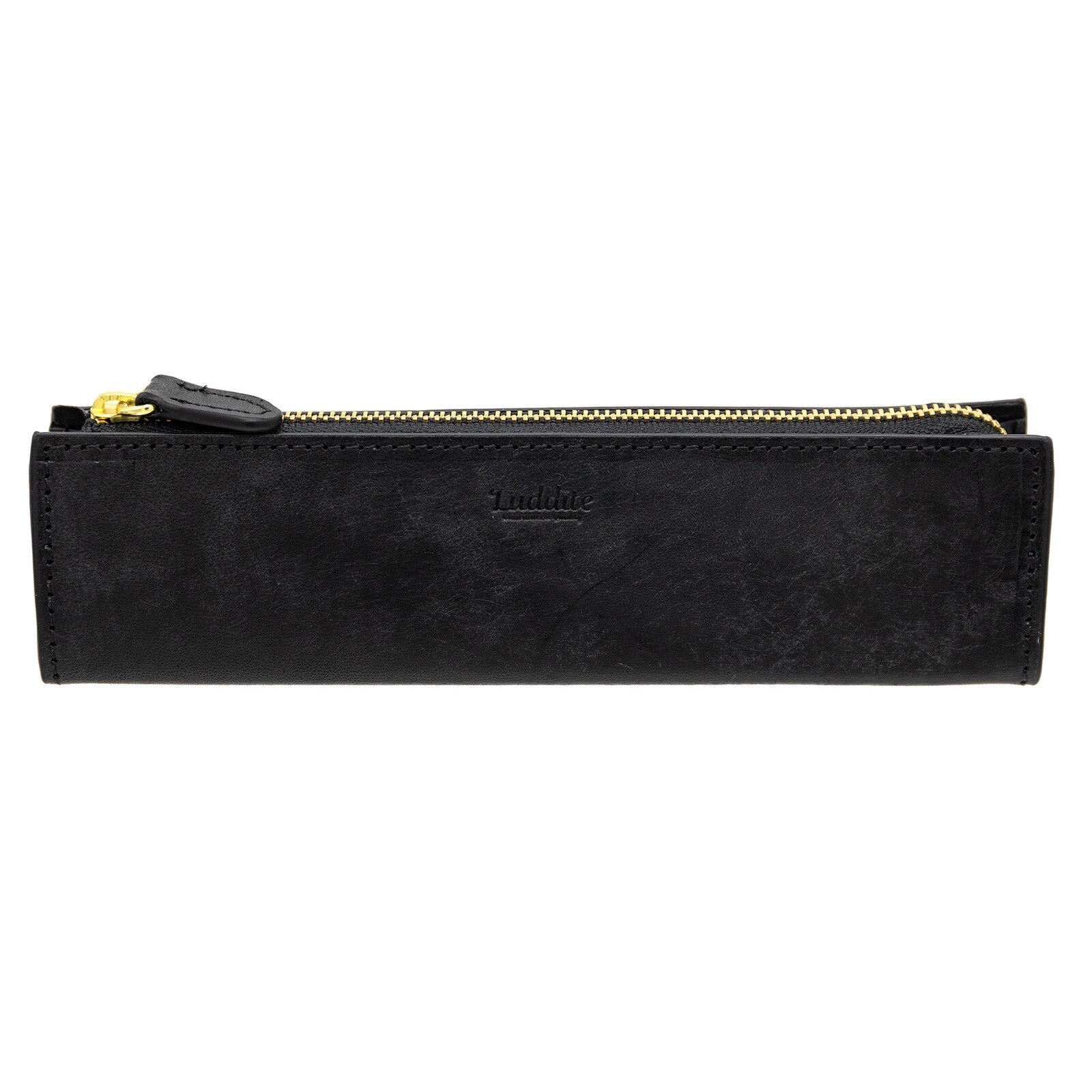 MAYA Leather Trilateral Pen Case Medium / Luddite