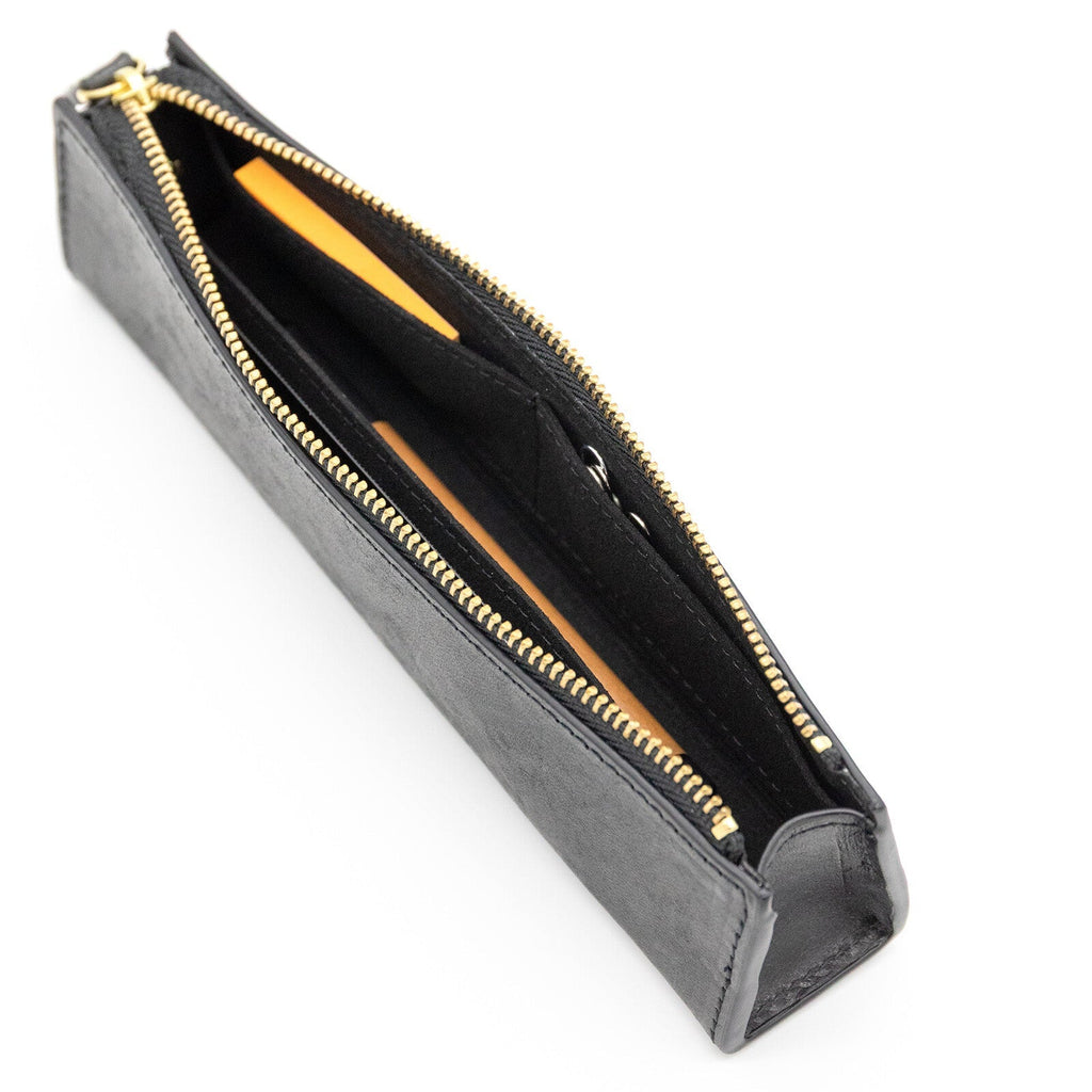 MAYA Leather Trilateral Pen Case Medium / Luddite